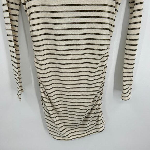 NWT CHASER Flawed Vanilla Shirred Vent Back Tee Shirt Bodycon Mini Dress Medium - Picture 4 of 8